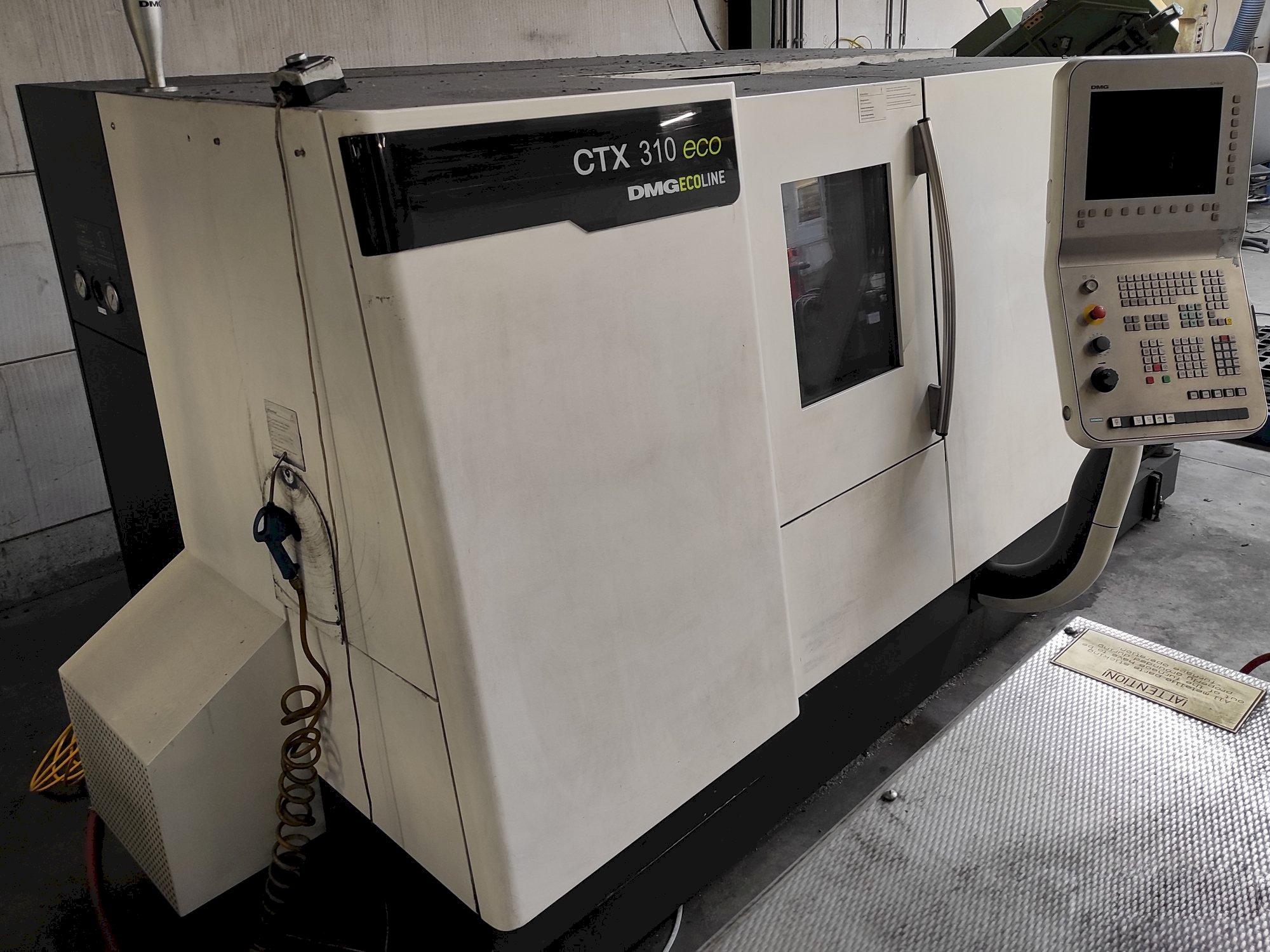 Vista frontale della macchina DMG GILDEMEISTER ecoline CTX310 eco