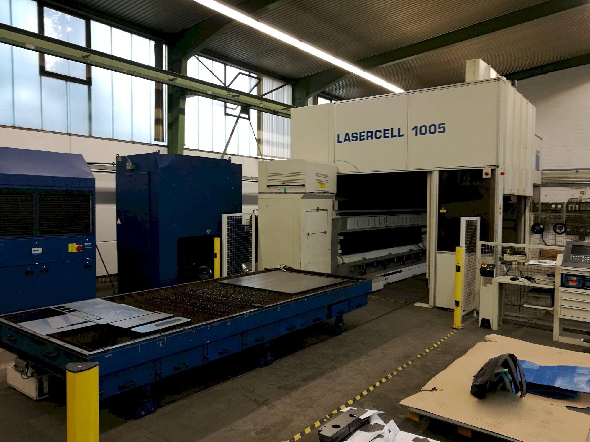 Vista lato sinistro della macchina Trumpf Lasercell TLC 1005